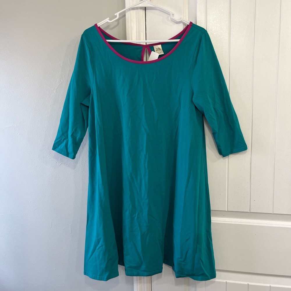 WildFlowers Teal Tunic Size Medium